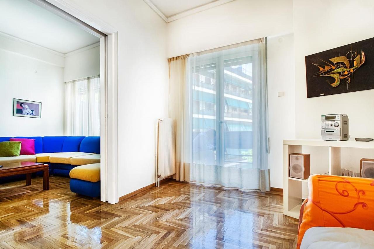 Spacious Flat Near Ampelokipoi Metro Station Афины Экстерьер фото