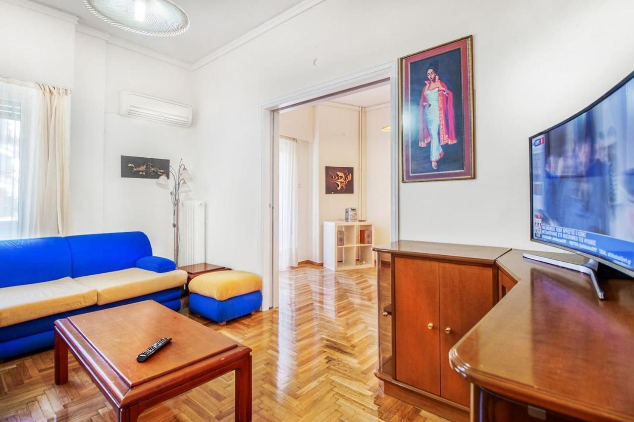 Spacious Flat Near Ampelokipoi Metro Station Афины Экстерьер фото